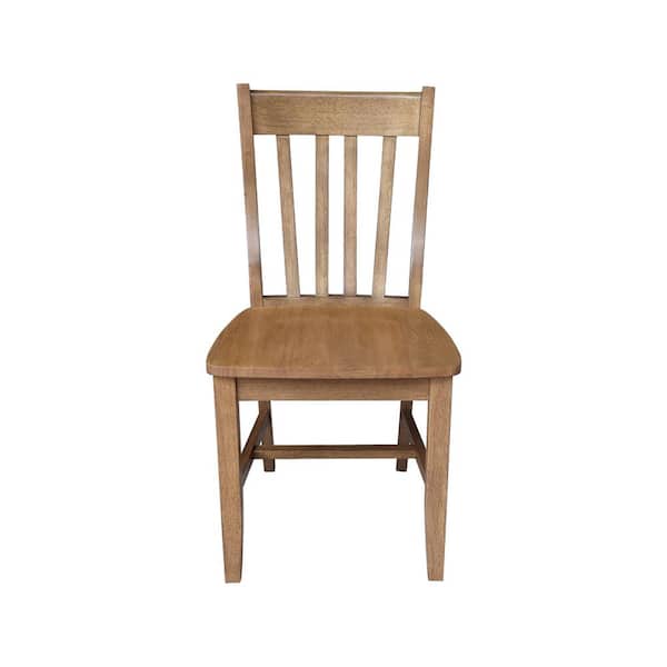 International Concepts Gladys Hickory Solid Wood Dining Chair Set