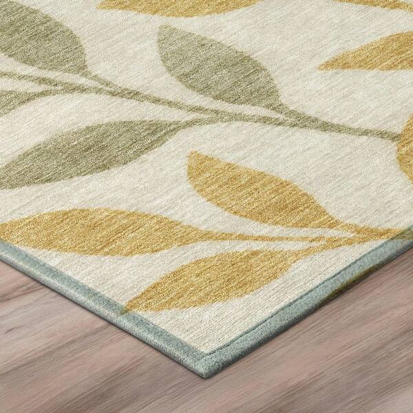 Chantille Machine Washable Indoor/Outdoor Abstract ACN3033 Ivory 8 ft. x 10 ft. Area Rug
