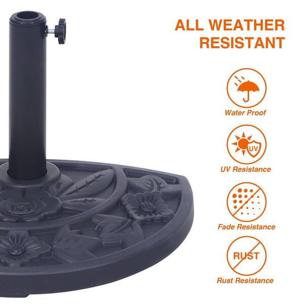 clrarance patio umbrella under 20 10Ft Umbrella, Outdoor Table With Push Button Tilt And Crank, Uv Protection Waterproof Market Sun Umbrella With 8 Sturdy Ribs For Vents give you more coolness and safety because it allows airflow and reduce wind pressure Maypex 20 lb. Concrete Half
