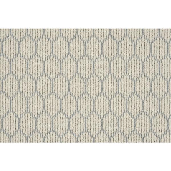 Natural Harmony Entanglement Ivory/Coast Custom Rug with Pad