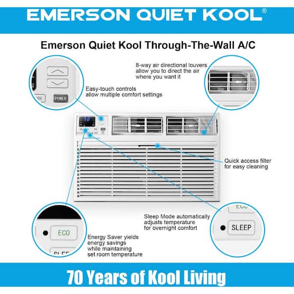 Emerson Quiet Kool 12 000 Btu Wall Air Conditioner edu.svet.gob.gt