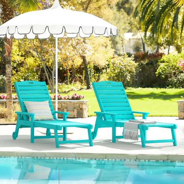 Set of 4 chaise lounge chairs hot sale