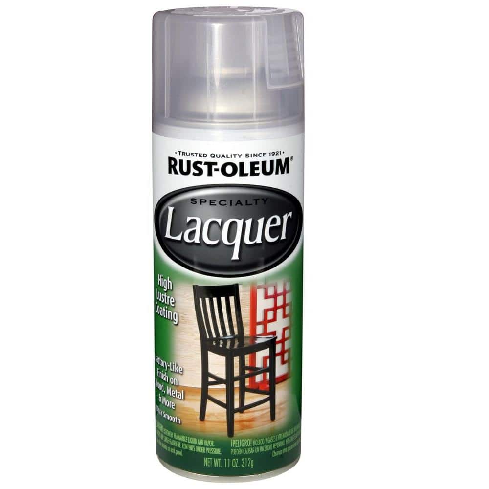 Rust Oleum Specialty 11 Oz Gloss Clear Lacquer Spray Paint The Home Depot