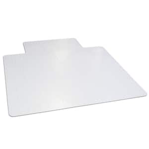 45 in. x 53 in. Clear Office Chair Mat with Lip for Low Pile Carpet
