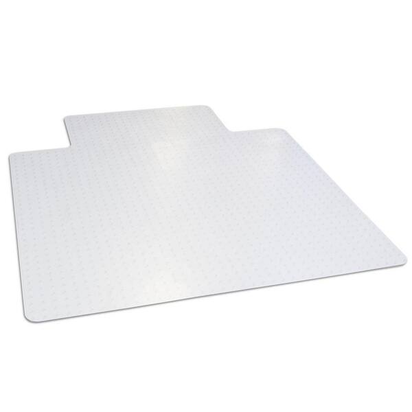 Dimex 45 in. x 53 in. Clear Office Chair Mat with Lip for Low and Medium Pile Carpet