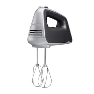 5-Speed Black and Silver Hand Mixer with Power Boost
