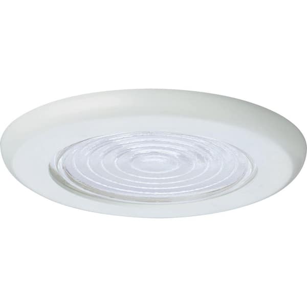 Progress Lighting Progress Lighting 6 in. White Recessed Fresnel Shower Trim