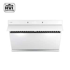 Slant Vent Series 30 in. 1000 CFM Under Cabinet or Wall Mount Range Hood with Motion Activation in White
