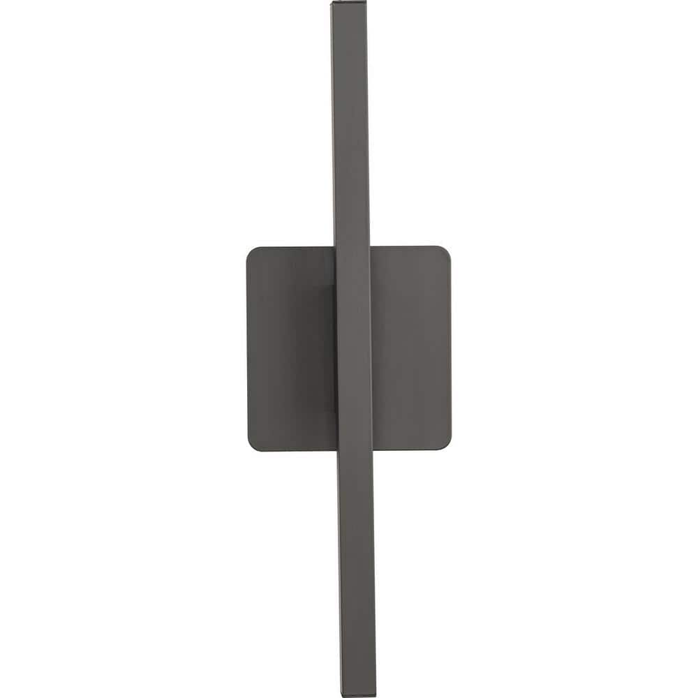 16-Inch Matte Black Aluminum LED Linear Vanity Light