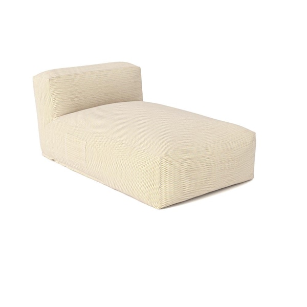 eVita Modern Outdoor Olefin Bean Bag Patio Lounge Chair in Light Orange