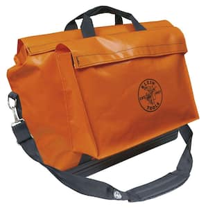 Tool Bag, Vinyl Equipment Bag, Orange, Large