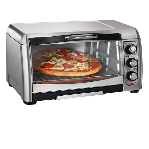 Hamilton Beach 1400 W 6-Slice Stainless Steel Toaster Oven with Built-In Timer