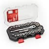 Husky 24-Piece SAE/Metric 3/8 in. Drive Ratchet and Socket Set with Case H3D24PCSWS
