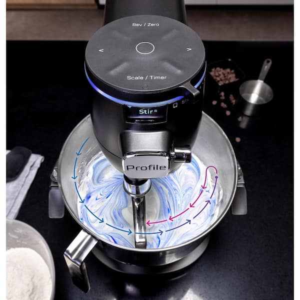 GE 7 Qt. 11-Speed White Stand Mixer w/ Commercial Beater, Dough