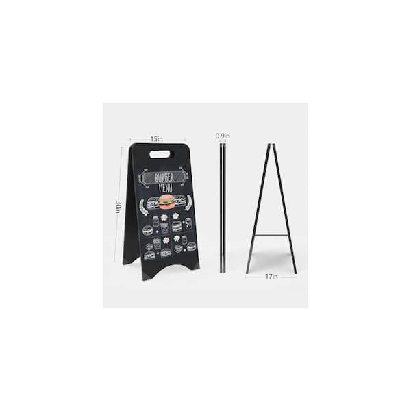 Afoxsos Double Sided A-Frame Chalkboard Sign Foldable Outdoor