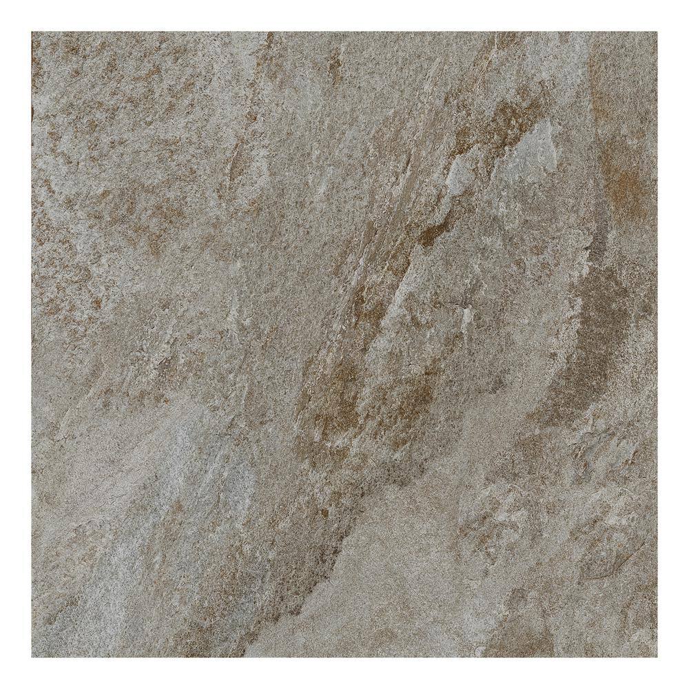Italian Quarzia 24 in. x 24 in. x 9mm Matte Stone Look Porcelain Floor and Wall Tile-Black (20 PCS, 80 sq. ft./Pallet) price history on PriceWatchPro