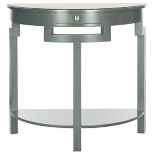 Liana 32 in. 1-Drawer Blue/Green Console Table