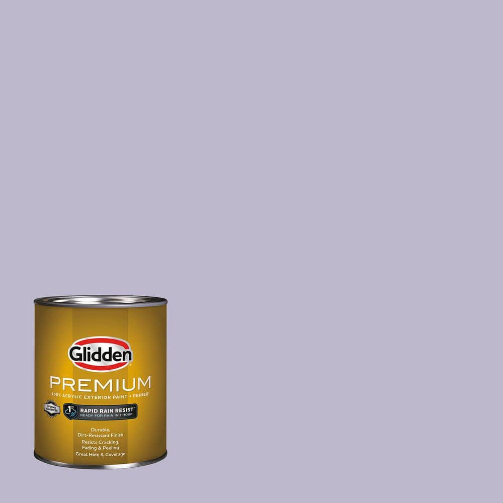 Glidden Premium 1 qt. PPG1175-4 Wild Lilac Flat Exterior Latex