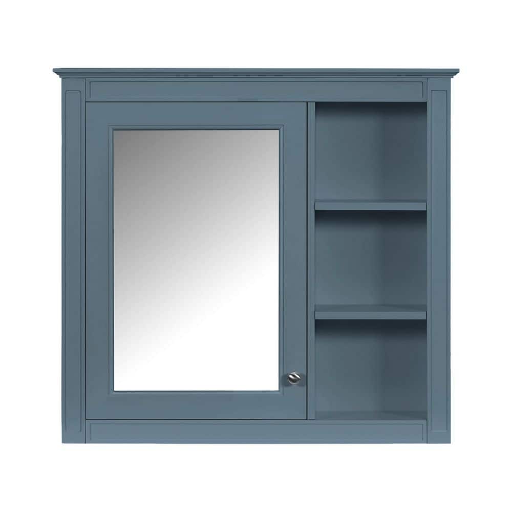 LIVACA 30 in. W x 28 in. H Rectangular MDF Medicine Cabinet with