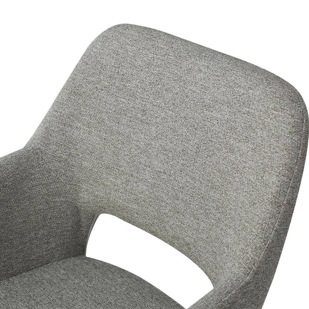 Blue Upholstered Counter Height Bar Stools with Oak Legs, Set of 2