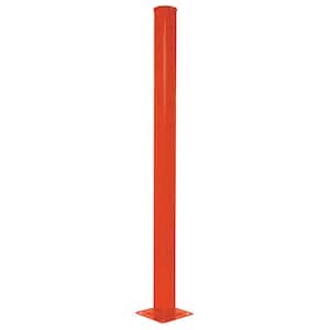 Rigid Bolt-On Style Orange Guard Rail Tube Post
