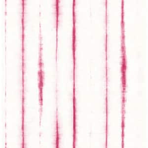 Orleans Pink Shibori Faux Linen Pink Wallpaper Sample