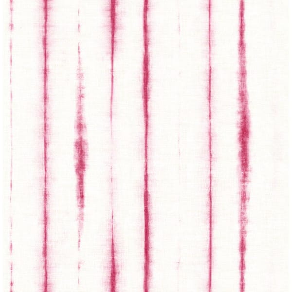 A-Street Prints Orleans Pink Shibori Faux Linen Pink Wallpaper Sample
