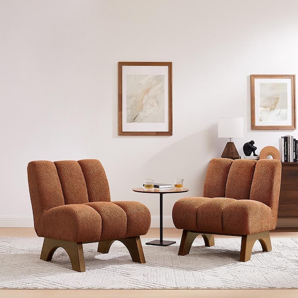 Slipper chair with discount arms