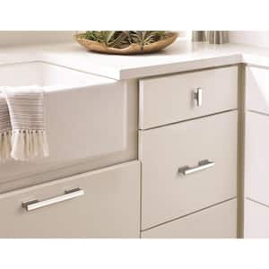 Status 3-3/4 in. (96mm) Modern Polished Chrome Bar Cabinet Pull