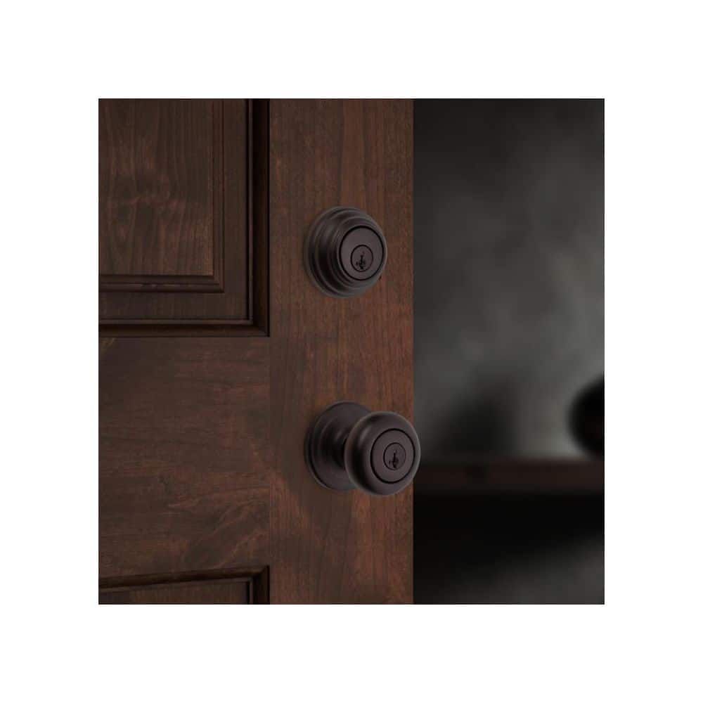 Venetian Bronze Metal Entry Knob and Deadbolt Combo Pack