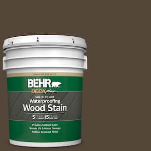 5 gal. #780B-7 Bison Brown Solid Color Waterproofing Exterior Wood Stain
