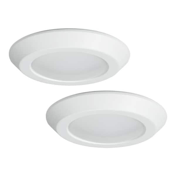 Halo Integrated LED Surface Mount Recessed Ceiling Light Daylight Dimmable White 