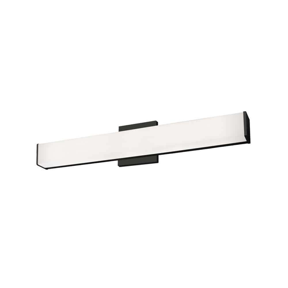 Kuzco Jane 24-in 1 Light 31-Watt Black Integrated LED Vanity Light ...