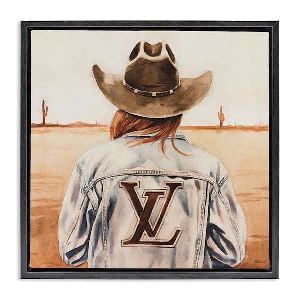 Desert Cowgirl Fashion Brand by Amanda Greenwood Black Floater Frame People Graphic Art Print 18 in. x 18 in.