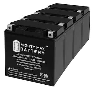 YTX14-BS Battery Replacement for PS-14BS-006 ATV Powersport - 4 Pack