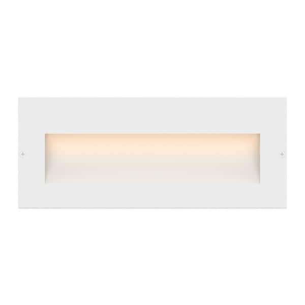 HINKLEY - Hinkley Landscape Lighting Taper Wide Horizontal 12v Step Light, Satin White