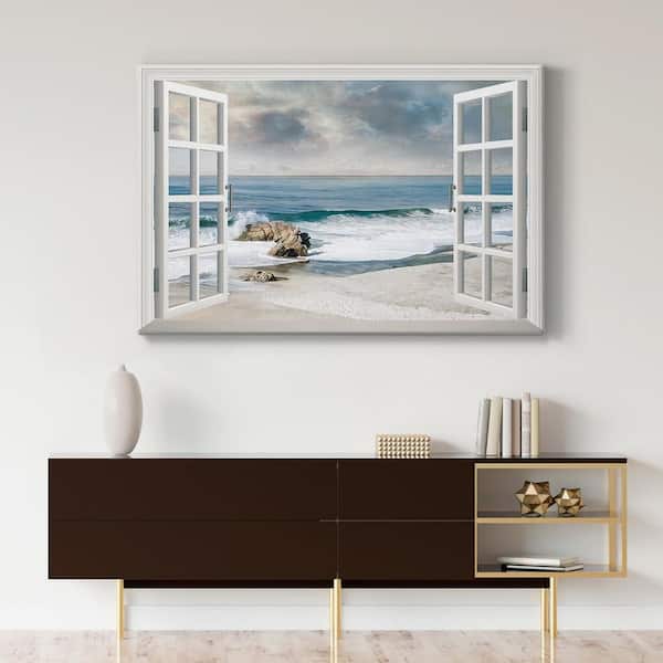 Wexford Home A Forever Moment 32 in. x 48 in. White Stretched Canvas Wall  Art by Wexford Homes WC22-18204wndw-R - The Home Depot
