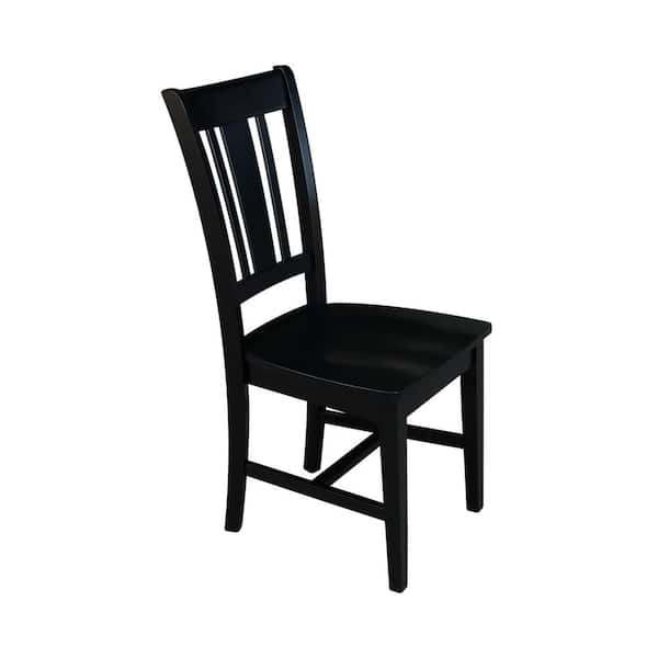 San Remo Black Wood Dining Chair (Set of 2)