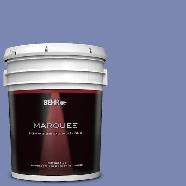 BEHR MARQUEE 5 gal. #610B-5 Corsican Purple Flat Exterior Paint & Primer