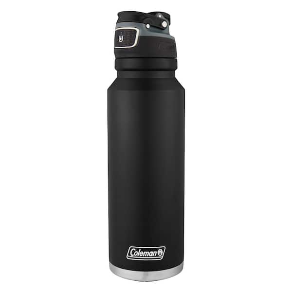 Coleman 24 oz. Black Autoseal FreeFlow Stainless Steel Insulated Water  Bottle 2018748 - The Home Depot