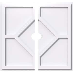 1 in. P X 14 in. C X 40 in. OD X 4 in. ID Embry Architectural Grade PVC Contemporary Ceiling Medallion, Two Piece