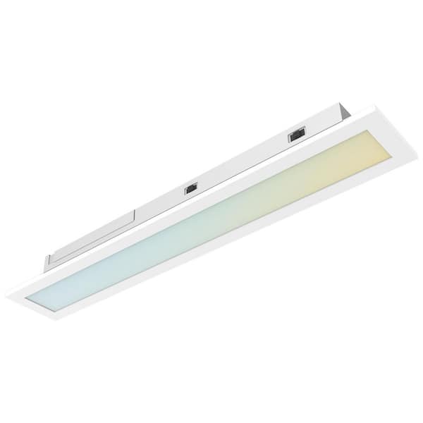 20-Watt 2 ft. x 4 in. Integrated LED Recessed Backlit LED Panel Light, 4CCT, Up to 2200LM, Dimmable, 120-277V UL Listed