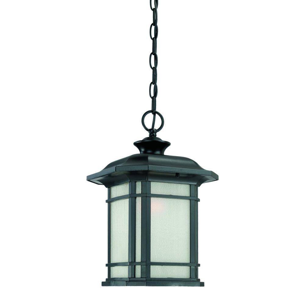 Acclaim Lighting Somerset Collection 1-Light Matte Black Outdoor ...