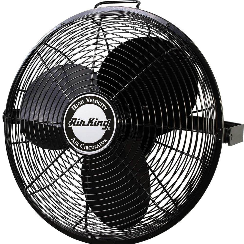 18 in. 3-Speed Industrial Grade High Velocity Multi Mount Fan, Black