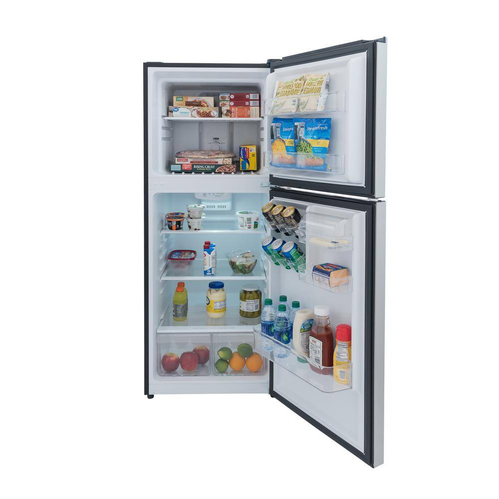 10.1 cu. ft. Top Freezer Refrigerator in Platinum Steel