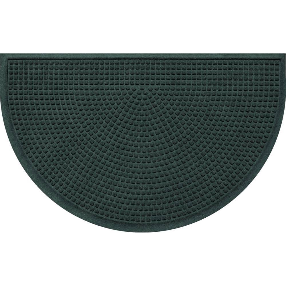 Evergreen Semi-Circle Rubber Outdoor Door Mat