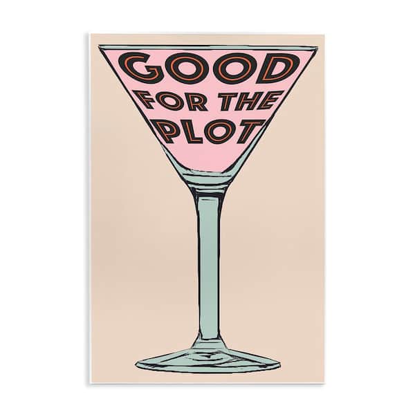 Stupell Industries Good For The Plot Cocktail by Graffi*Tee Studios Unframed Food Graphic Art Print 15 in. x 10 in.