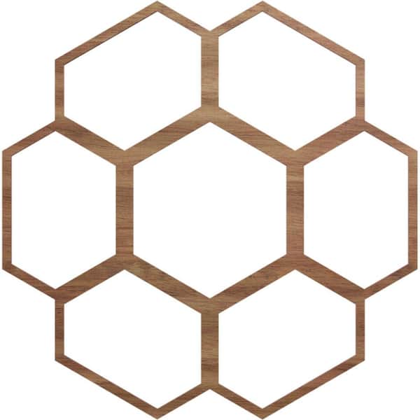 Ekena Millwork 28 in. x 12 in. x 0.25 in. Wood Medallion Moulding