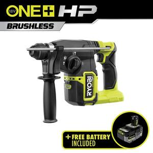 ONE+ HP 18V Brushless Cordless 1 in. SDS-Plus Rotary Hammer Drill with 4.0 Ah Lithium-Ion HIGH PERFORMANCE Battery