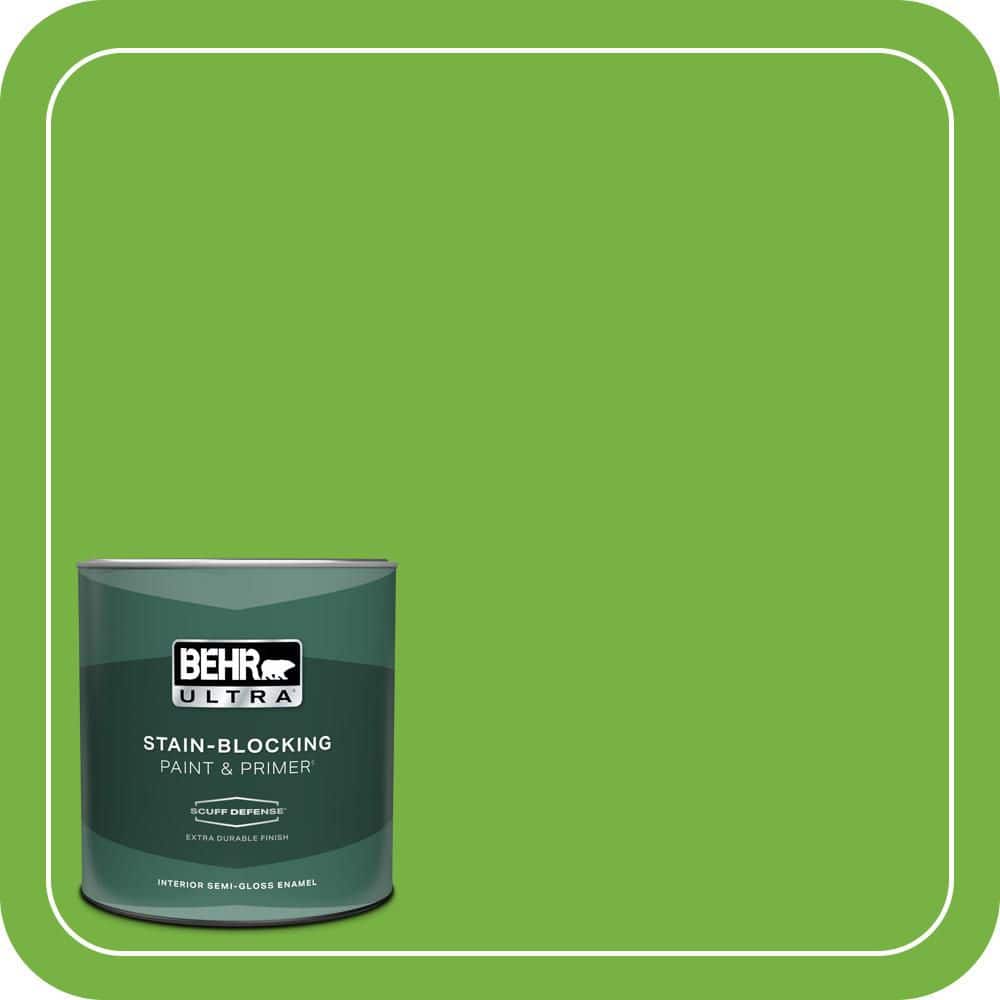 1 qt. #S-G-430 Sparkling Apple Extra Durable Semi-Gloss Enamel Interior Paint & Primer price history on PriceWatchPro